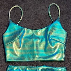 2 Piece Crop Top & Mini Skirt Set